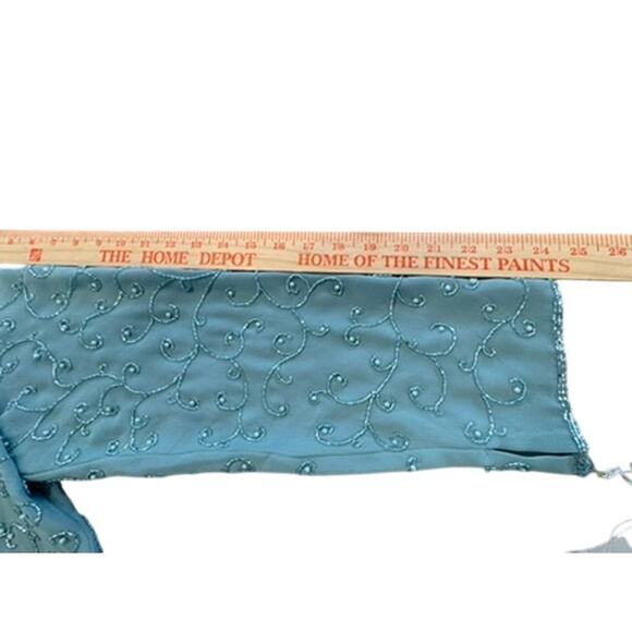 NWT! "CAMERON BLAKE" Deadstock VTG Maxi Dress W/ Blazer SZ 16 Beaded Momcore - Picture 16 of 16